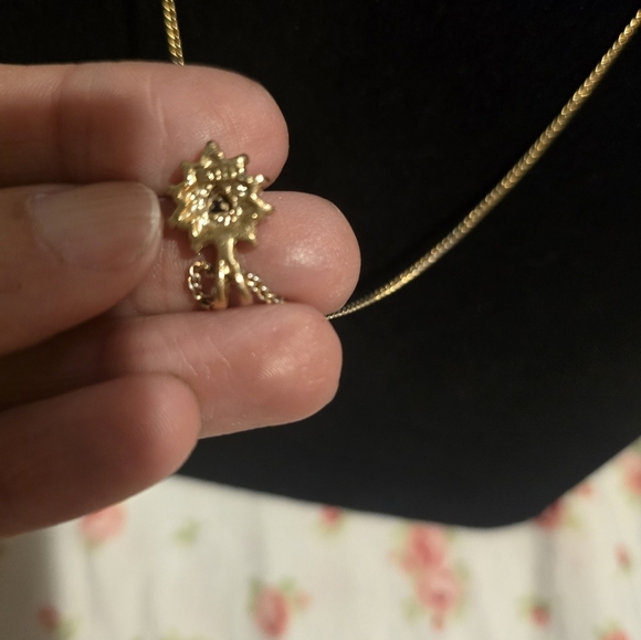 18kgp sapphire heart with diamonds Fashion Necklace - Picture 6 of 10